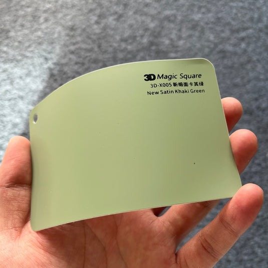 New Satin Khaki Green Color Auto Vinyl Wraps - Premium Color Wrap for Vehicle Transformation