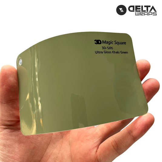 Ultra Gloss Khaki Green Color Auto Vinyl Wraps - Premium Color Wrap for Vehicle Transformation