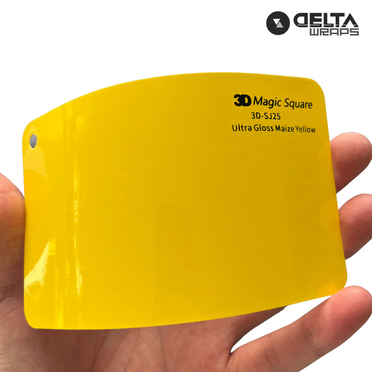 Ultra Gloss Maize Yellow Color Auto Vinyl Wraps - Premium Color Wrap for Vehicle Transformation