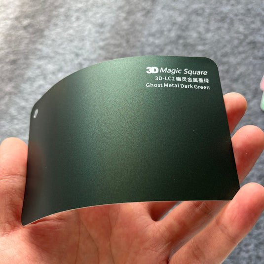 Ghost Metal Dark Green Color Auto Vinyl Wraps - Premium Color Wrap for Vehicle Transformation